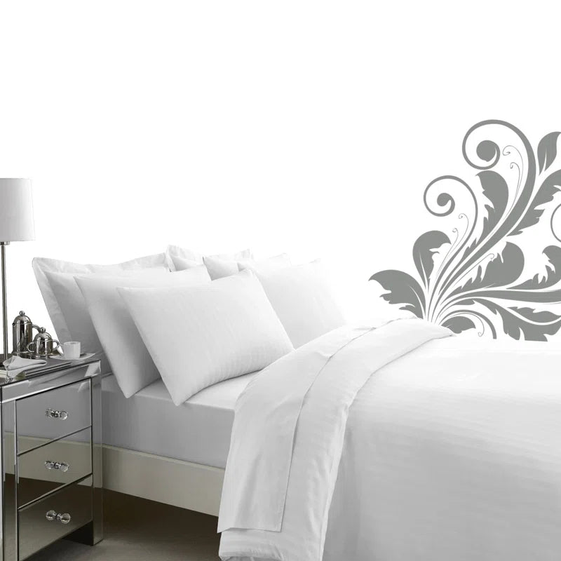 Cotton Striped Duvet Cover with Pillowcases