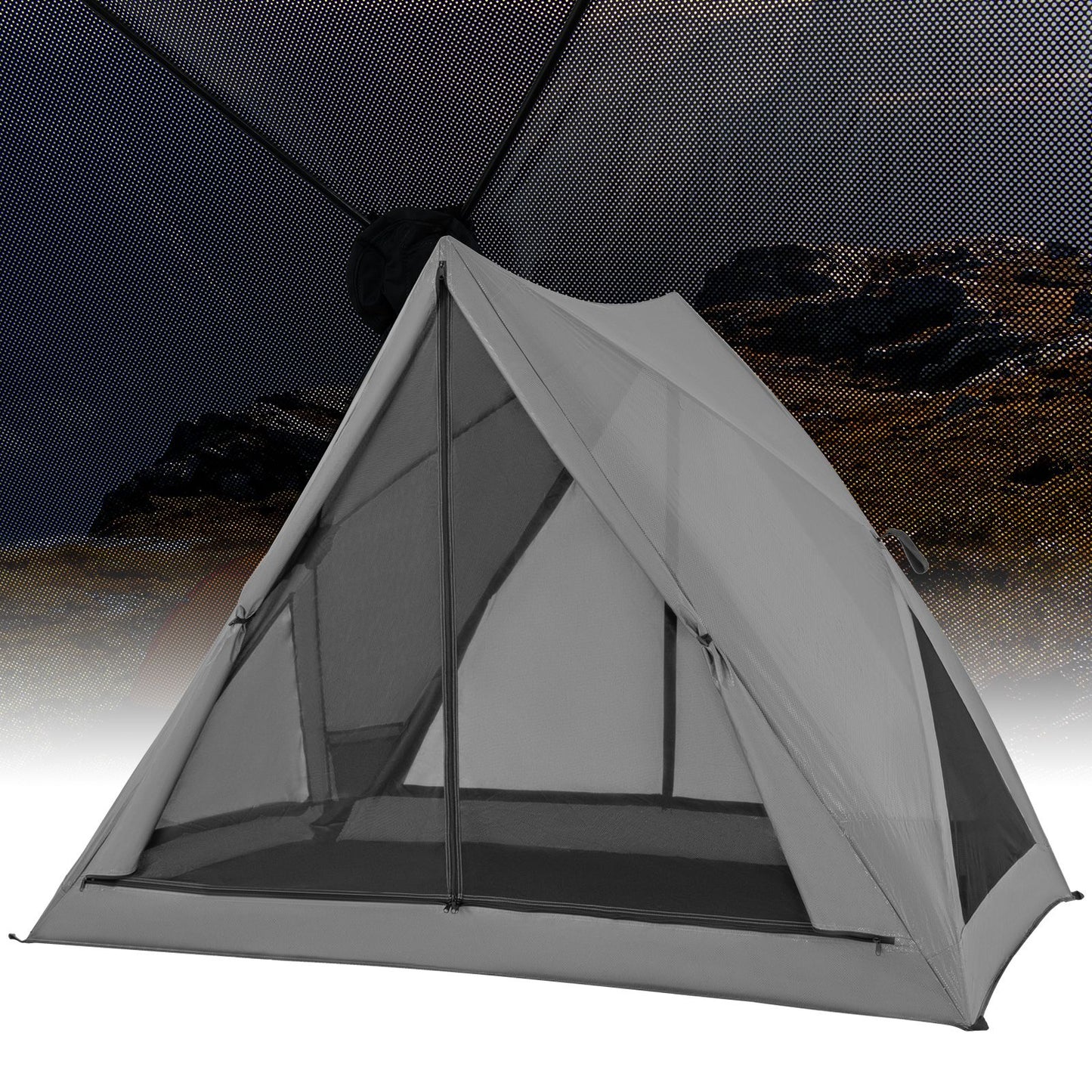 Pop-Up Camping Tent for 2-3 People with Carry Bag and Rainfly