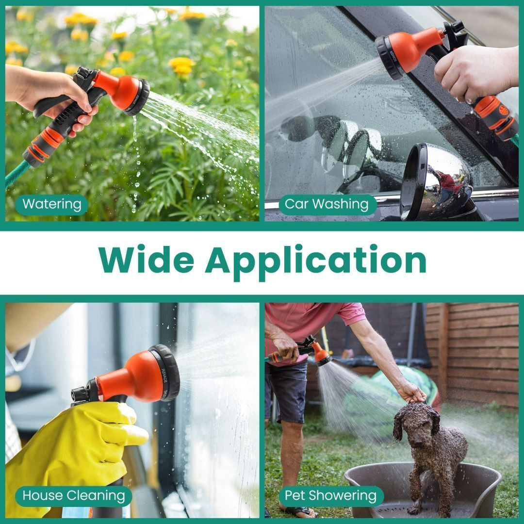 Retractable Wall-Mounted Hose Reel with Automatic Rewind for Efficient Watering