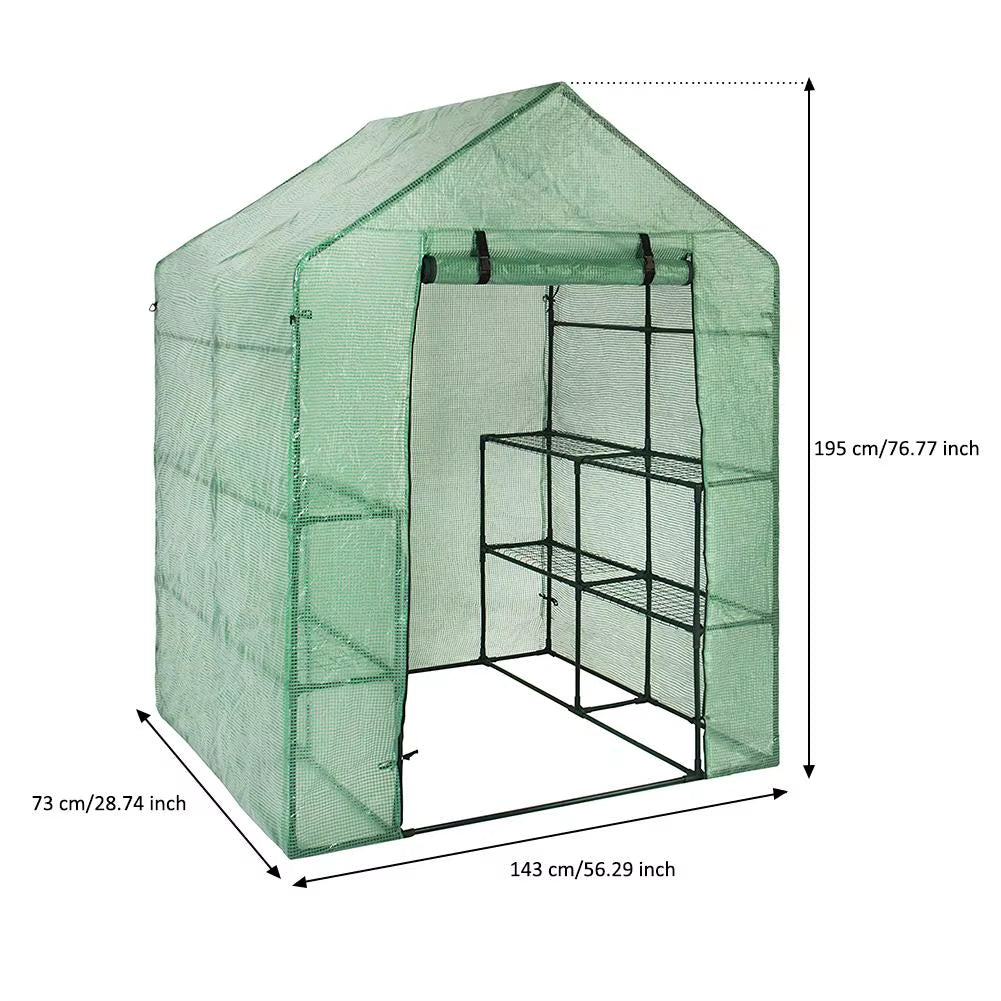 PVC Garden Walk-In Greenhouse Plant Cover without Iron Frame