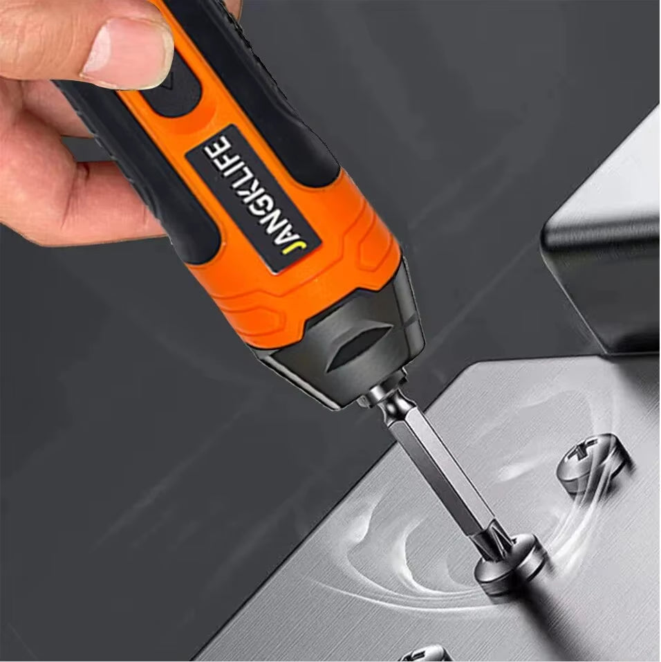 Rechargeable Cordless Electric Screwdriver with 1300mAh Lithium Battery - 3.6V Mini Drill Power Tool Set