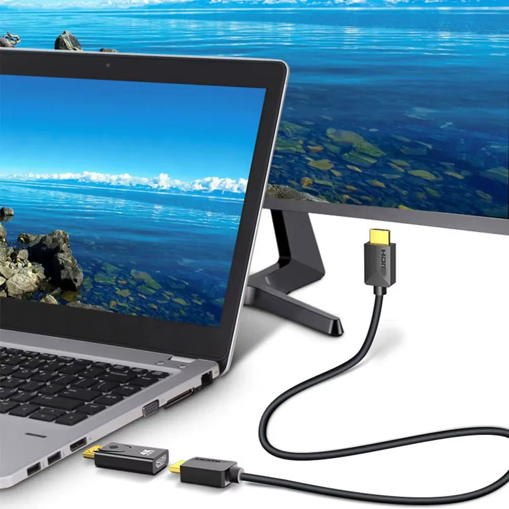 4K DisplayPort to HDMI Adapter - High-Quality DP to HDMI Converter for HDTV, PC & Laptop