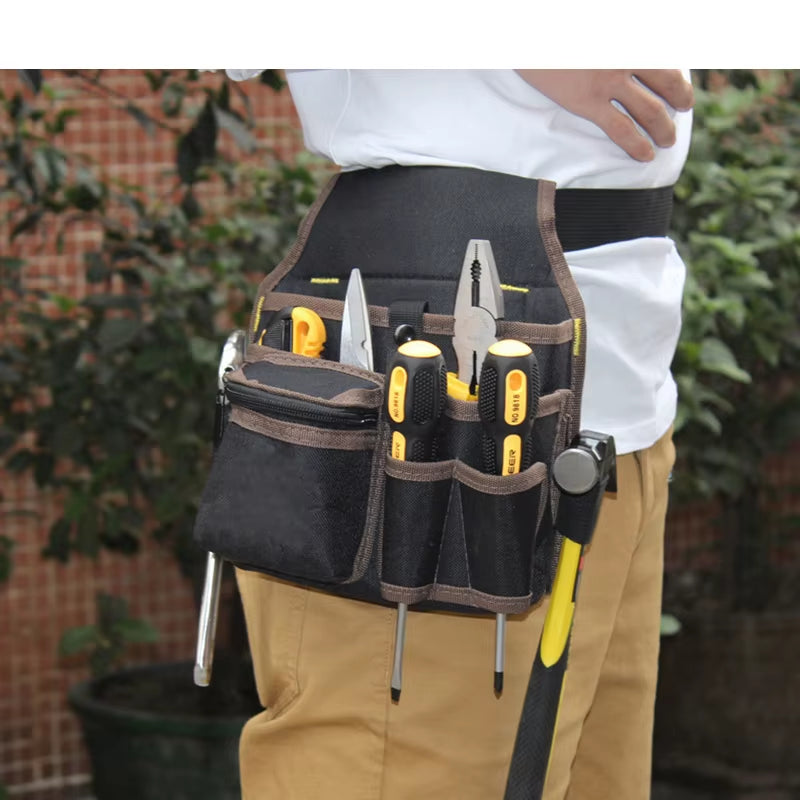 Ultimate Multifunctional Tool Bag - Durable Nylon Fabric Tool Belt & Screwdriver Holder 