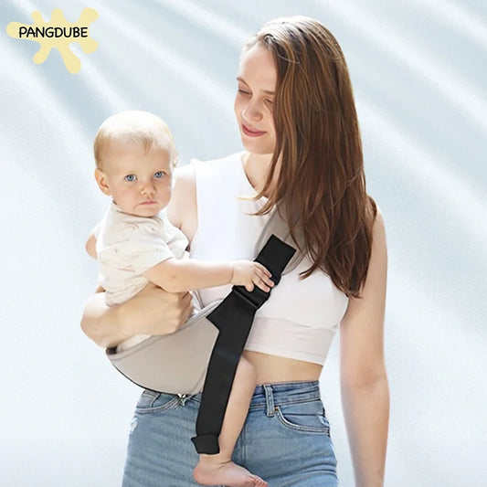PANGDUBE Baby Carrier Sling with Hip Seat Ergonomic Design Breathable Mesh Newborn to Toddler Waist Support Hands-Free