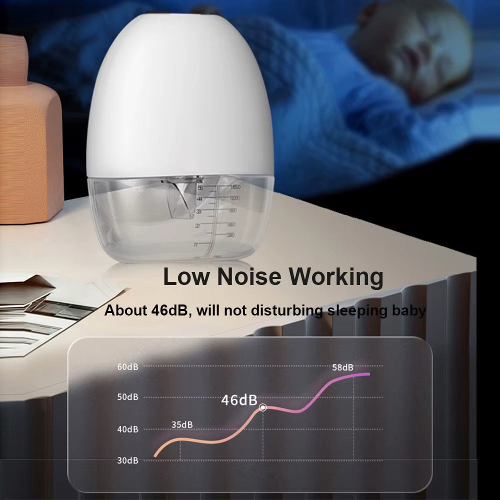 Portable Hands-Free Electric Breast Pump with LED Screen - 4 Modes, 9 Suction Levels, Low Noise