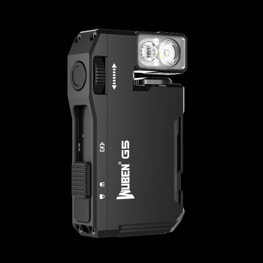 G5 EDC Flashlight 400Lumens Rgb&White Type-C Rechargeable Pocket-Sized Brilliance Keychain Light Bulit-In Battery