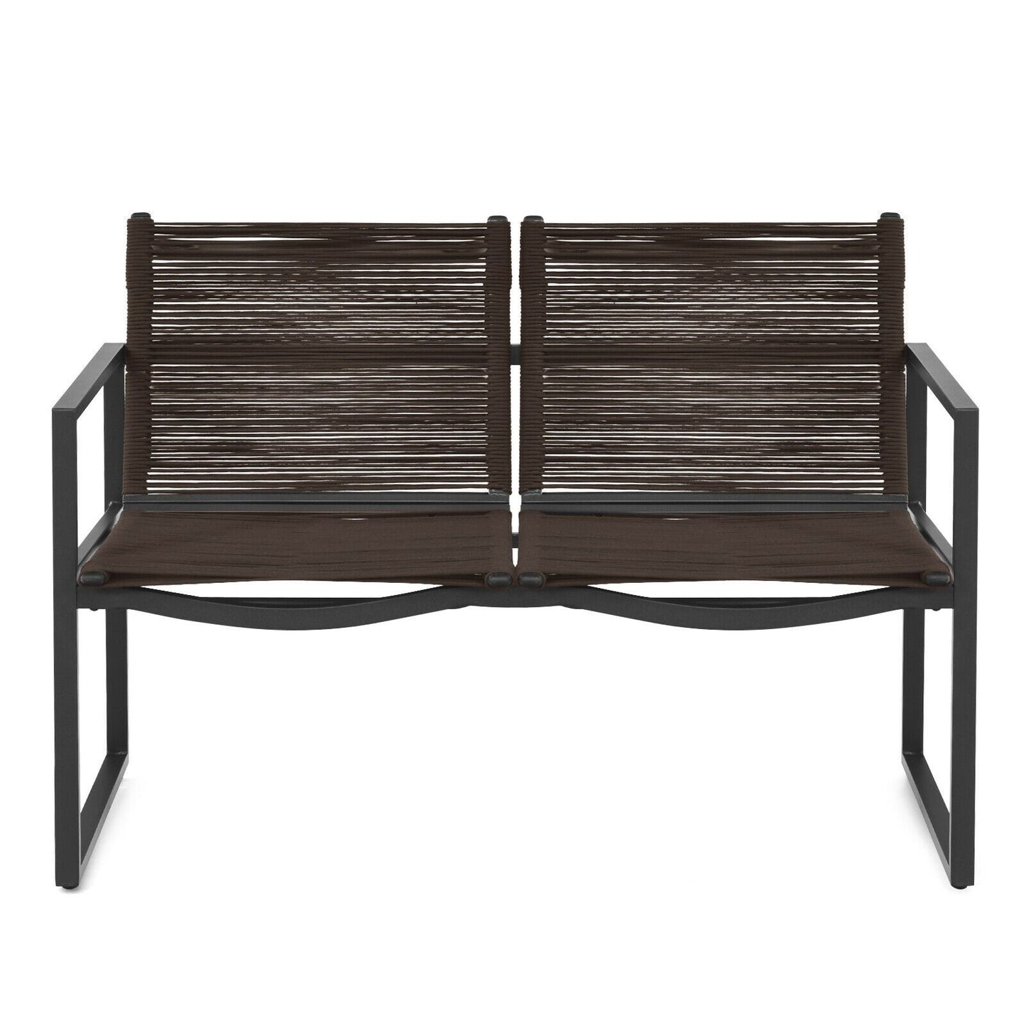 4-Piece Outdoor Patio Furniture Set with Loveseat, Armchairs, and Coffee Table