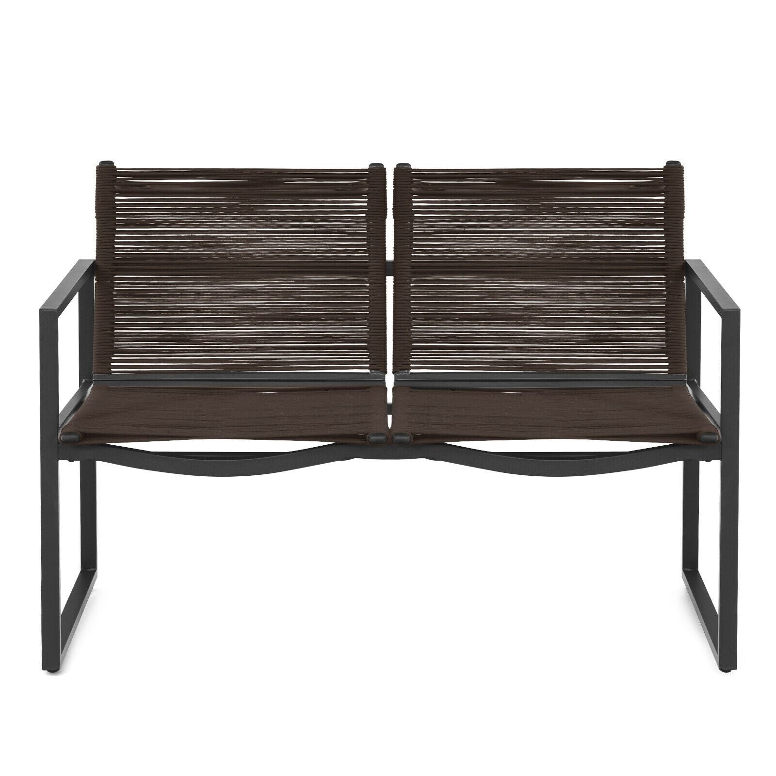 4-Piece Outdoor Patio Furniture Set with Loveseat, Armchairs, and Coffee Table