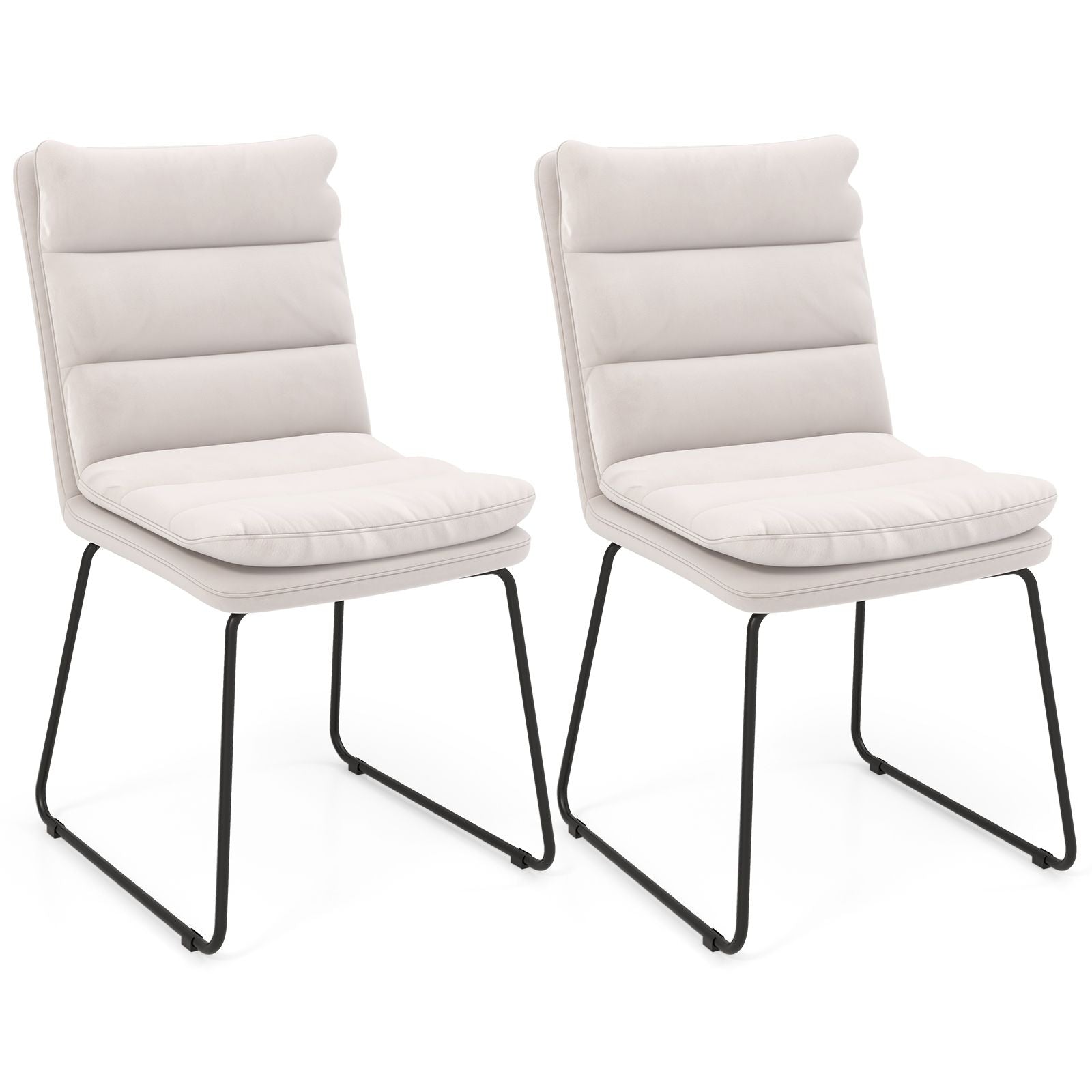 Upholstered Accent Leisure Chair with Durable Wood and Metal Frame