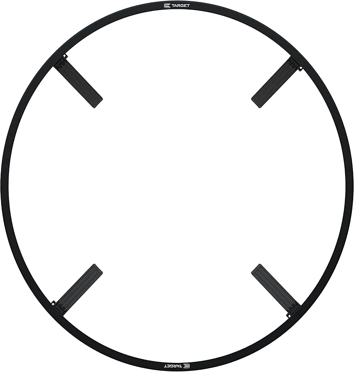 Corona Vision Lighting System for Dartboards with Black Frame and White LED Surround Ring, Compatible with Pro Tour and Championship Dartboards, and Oche Dart Mat