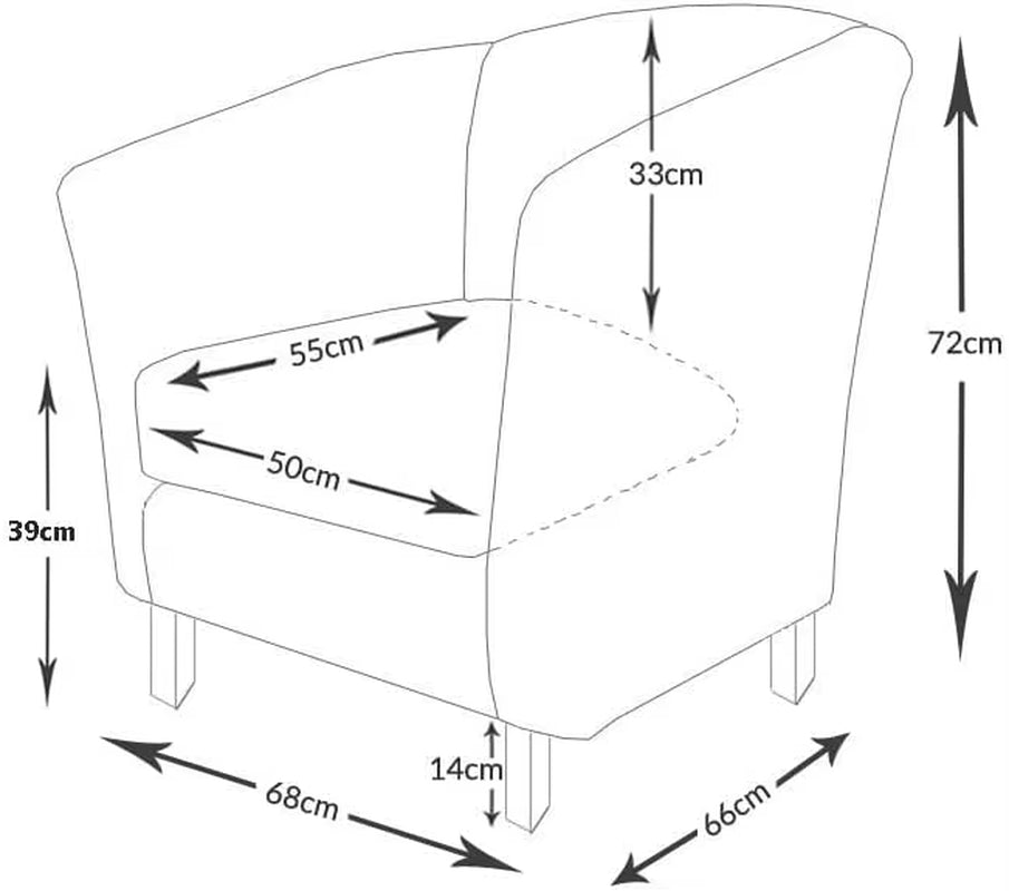Velevt Fabric Tub Chair, Upholstered Armchair