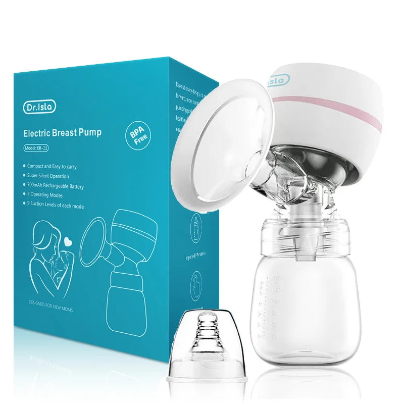 Smart Silent Electric Breast Pump - High Suction, Comfortable & Painless