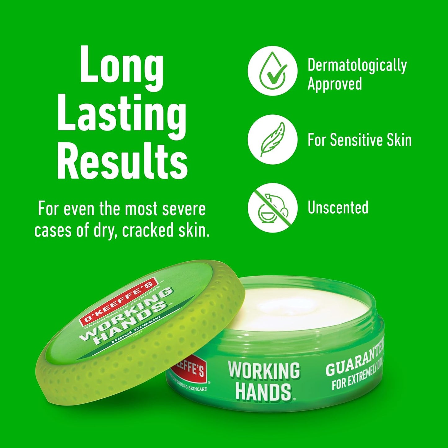 Working Hands Hand Cream, 96g - Intensive Moisturizer for Severely Dry and Cracked Skin, Enhances Hydration, Forms Protective Barrier, and Prevents Moisture Loss