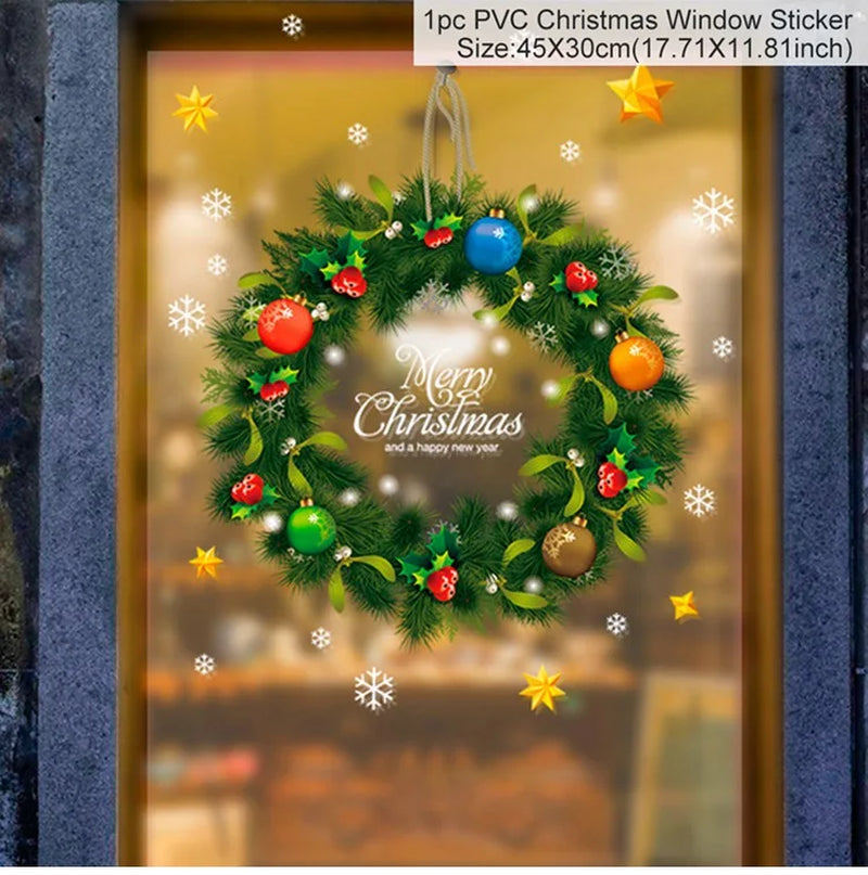 Festive Christmas Window Stickers - Merry Christmas Decor the Perfect Xmas and Holiday Gifts!