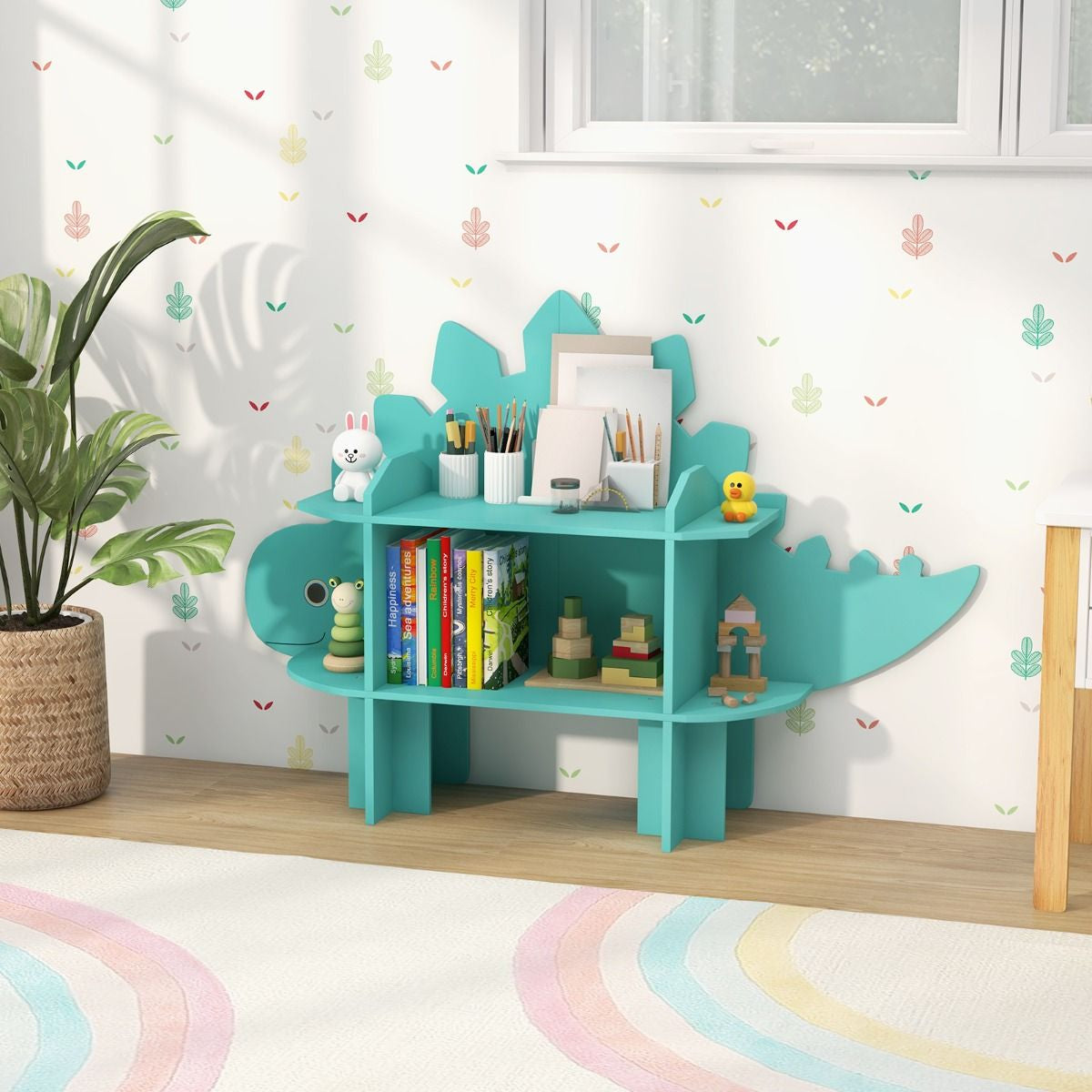 Children's Toy Storage Organizer with Anti-Tipping System for Playroom, Nursery, and Kindergarten