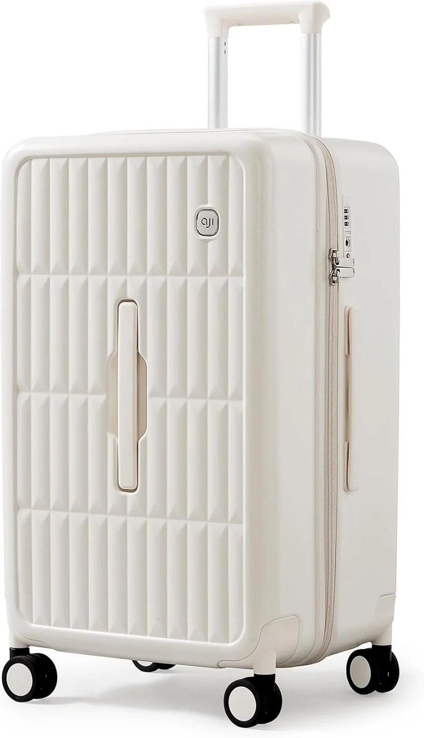 Spacious Hard Shell Suitcase with 8 Spinner Wheels – Smooth-Gliding Travel Luggage for Holidays and Business Trips