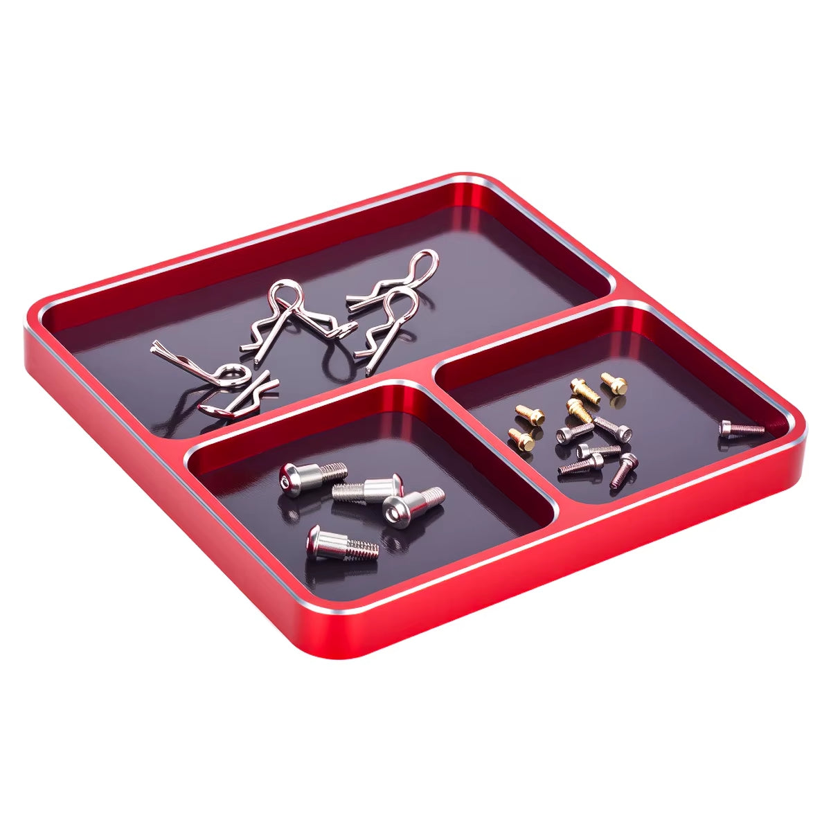 Premium CNC Aluminium Screw Tray with Magnetic Sheet