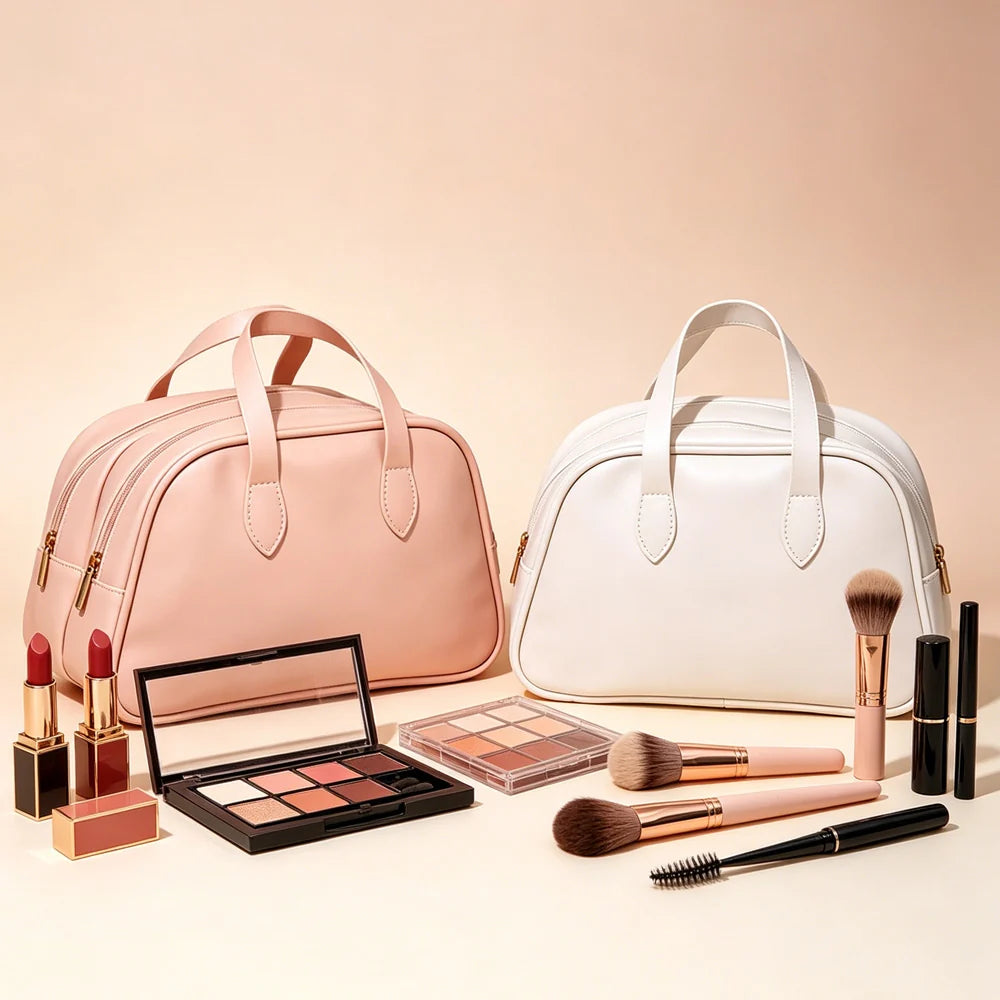Travel Makeup Bag Set, Waterproof Toiletry Bags for Women & Girls, Multifunctional Cosmetic Organizer, Portable Storage Pouch for Travel & Daily Use