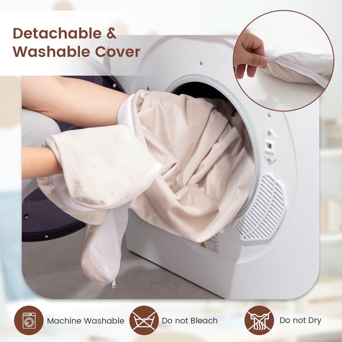 Premium Memory Foam Large Dog Bed with Removable Cover