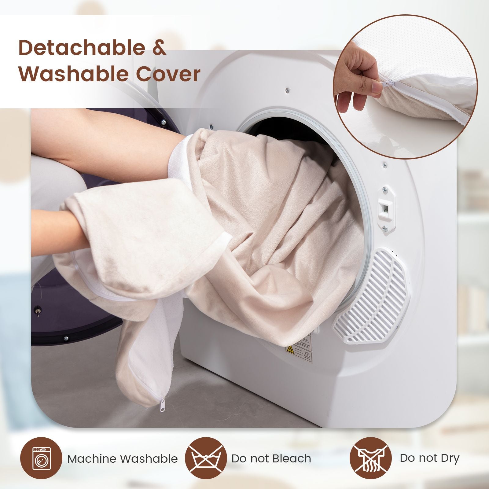 Premium Memory Foam Large Dog Bed with Removable Cover