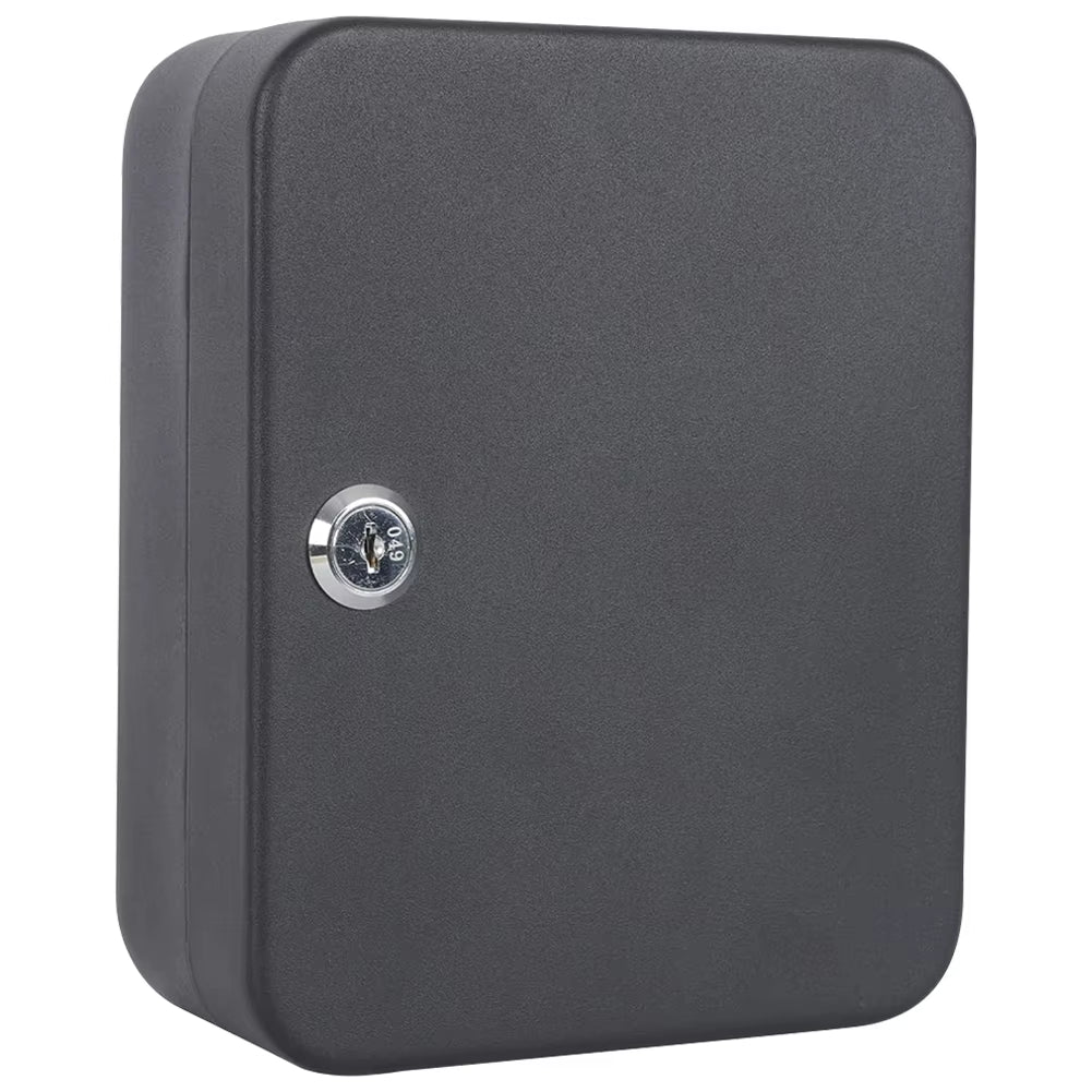 Secure Wall Mount Key Cabinet - Metal Key Storage Box with Code Lock for Home & Office, Holds Up to 20 Keys