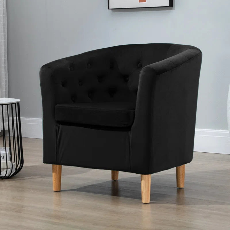 Tarbes Velvet Barrel Chair