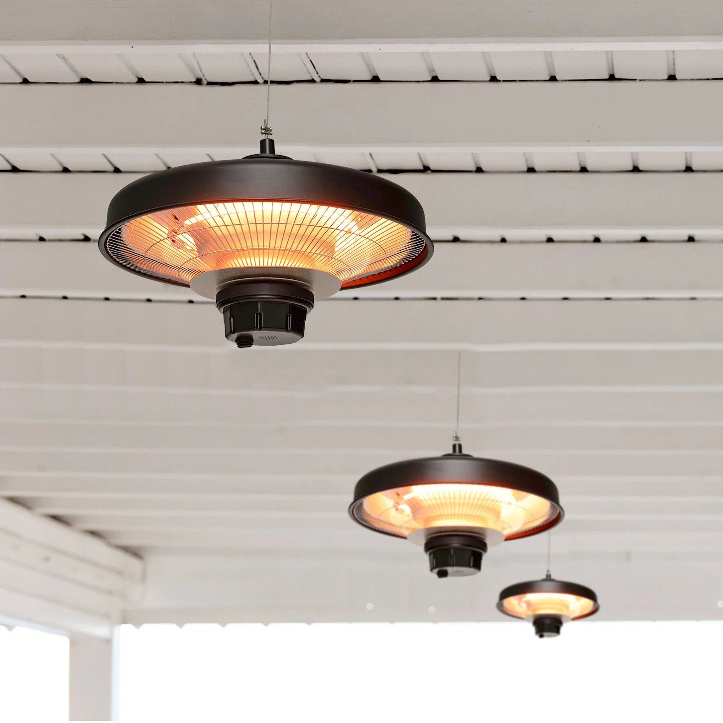 2000W Ceiling-Mounted Outdoor Electric Patio Heater with Remote Control