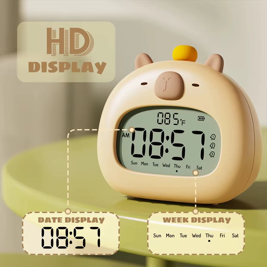 LED Alarm Clock Digital Rechargeable Multi-Functional