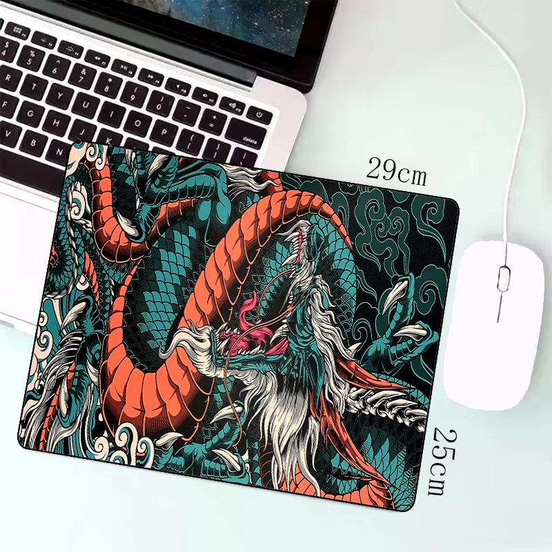 Japanese Dragon XXL Gaming Mousepad - Speed Desk Mat for Gamers