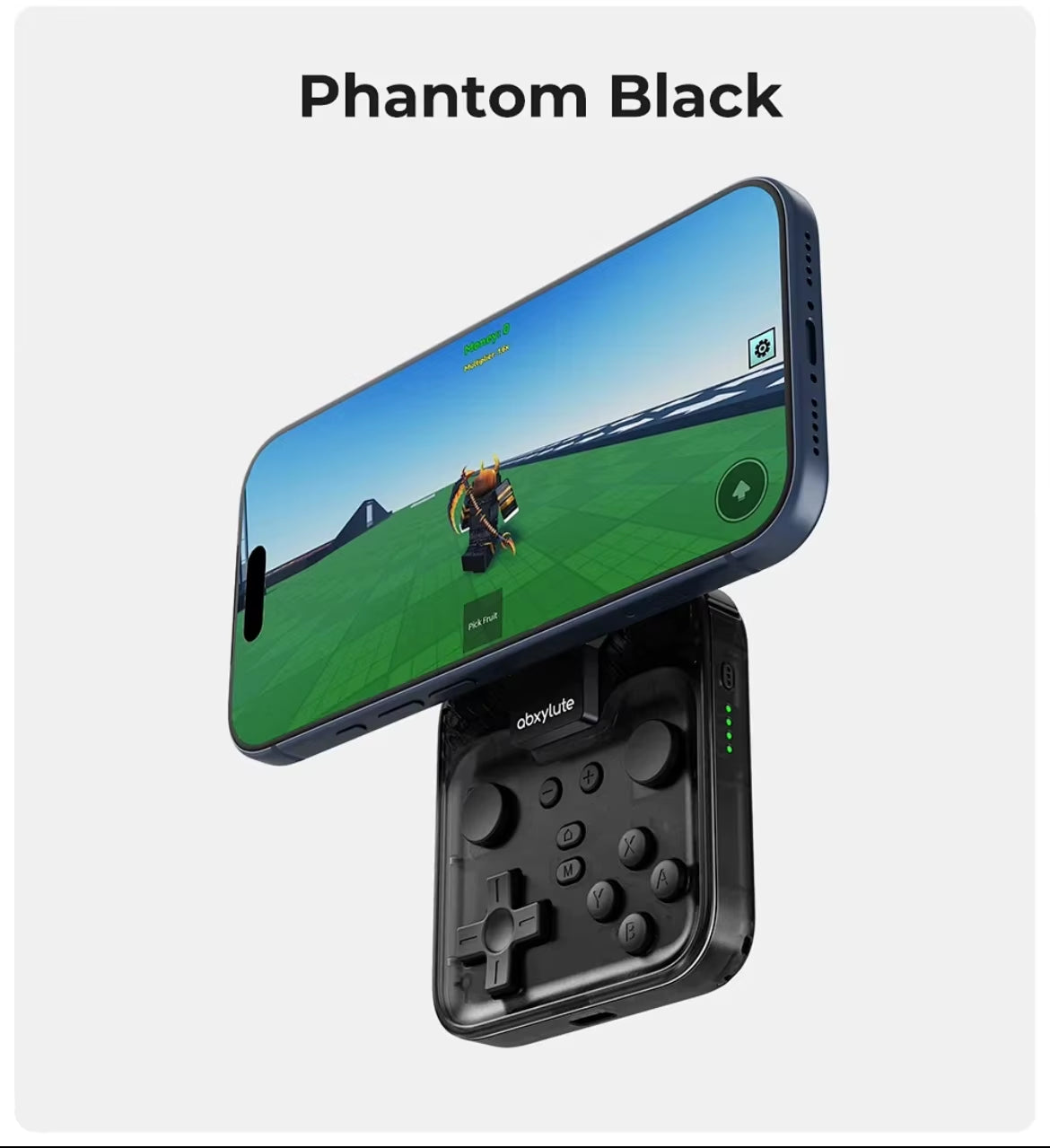 Abxylute M4 Magnetic Phone Gamepad - Snap-On Portable Controller for IOS Android Switch PC Cloud Gaming & Retro Emulation